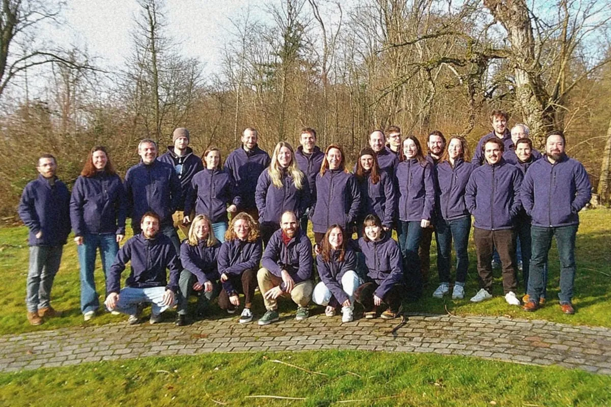 The BeeOdiversity team in 2026, outdoors in matching jackets.
